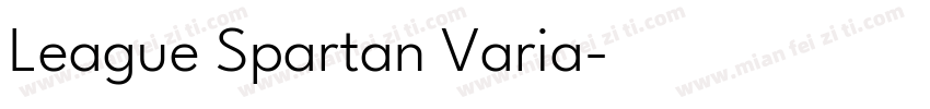 League Spartan Varia字体转换